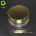 100g empty two layers body butter use acrylic cosmetic jar with gold cap